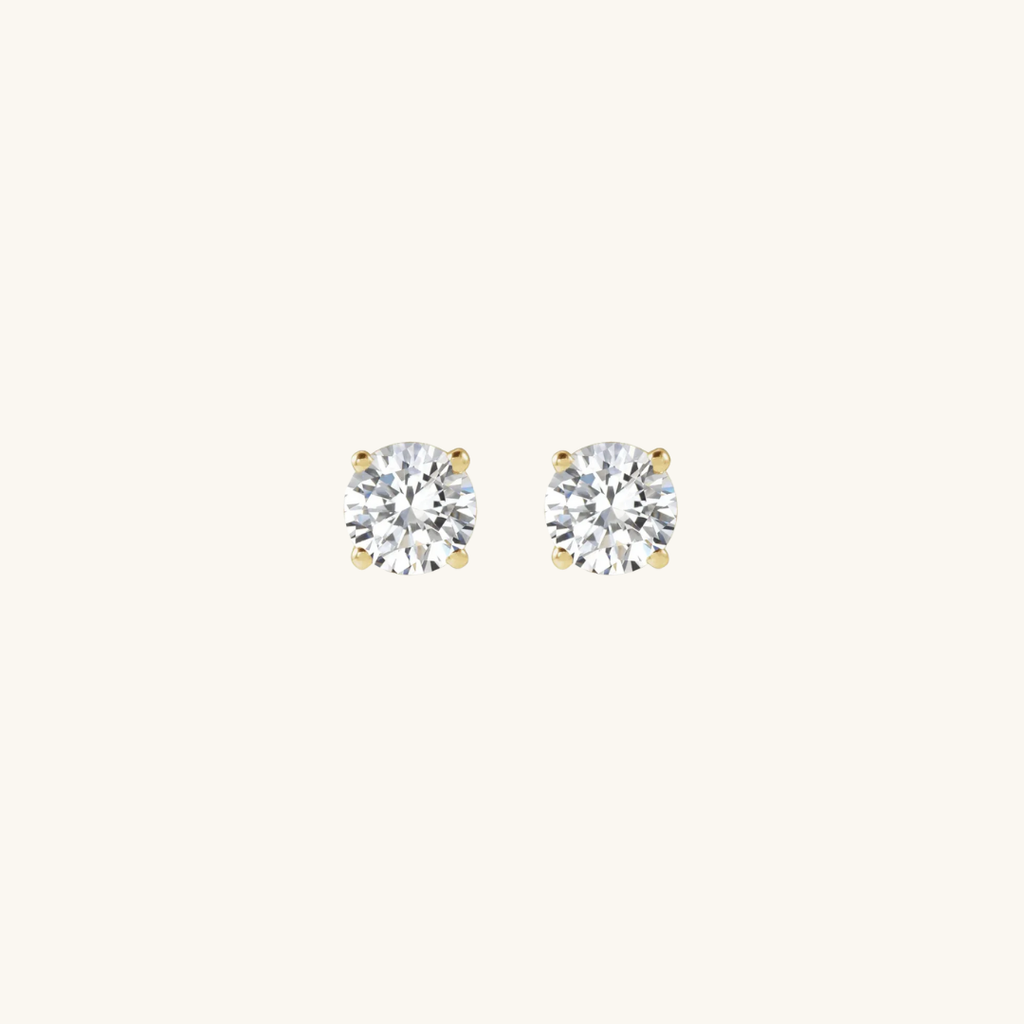 Round Diamond Studs